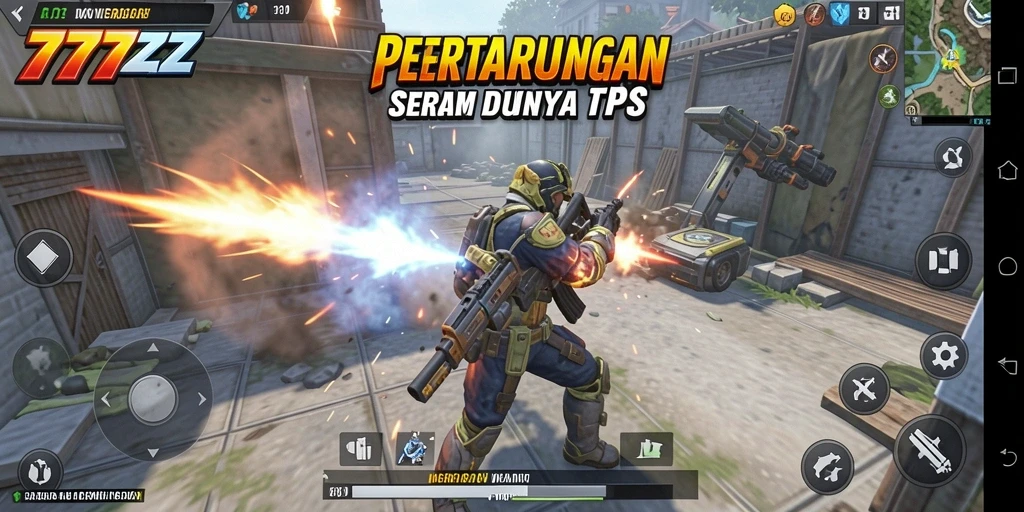 Tampilan gameplay seru dari 777ZX dengan aksi mendebarkan.