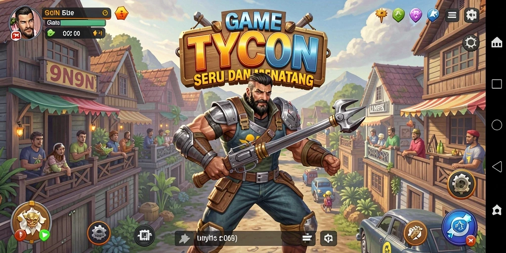 Tampilan gameplay 9N9N yang menarik dan interaktif.