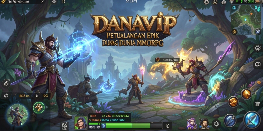 Tangkapan layar menampilkan aksi seru dalam gameplay MMORPG.