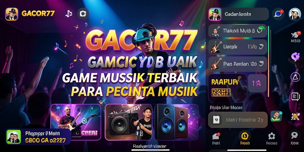 Tampilkan tampilan gameplay menarik dari GACOR77 yang menyuguhkan berbagai musik.