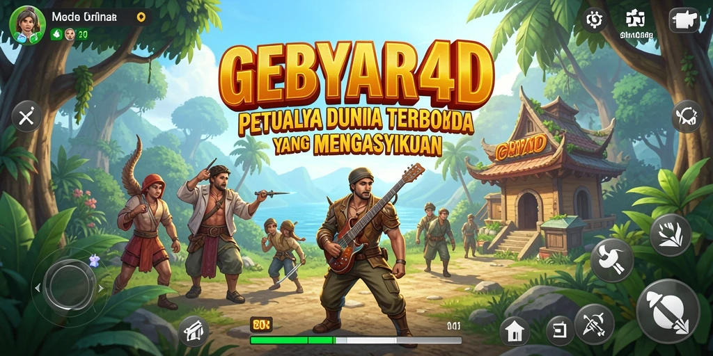Gameplay GEBYAR4D menunjukkan petualangan di dunia terbuka yang menarik.