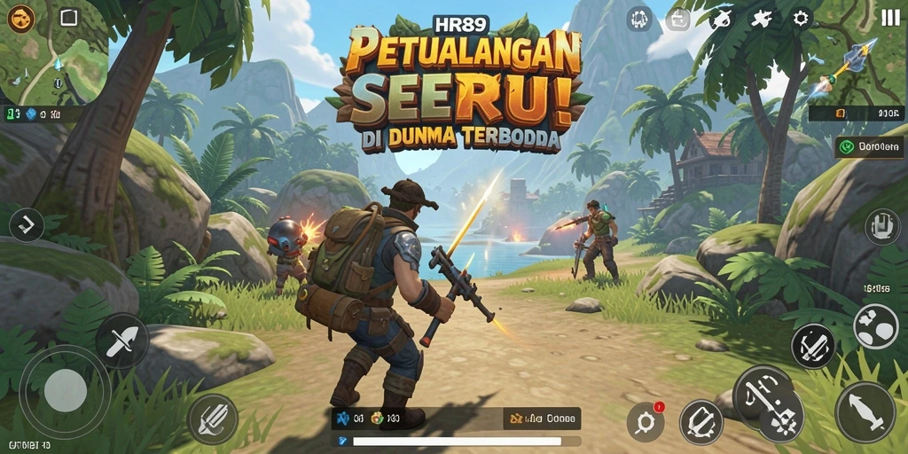 Tampilan gameplay menarik di dunia Open World HR89.