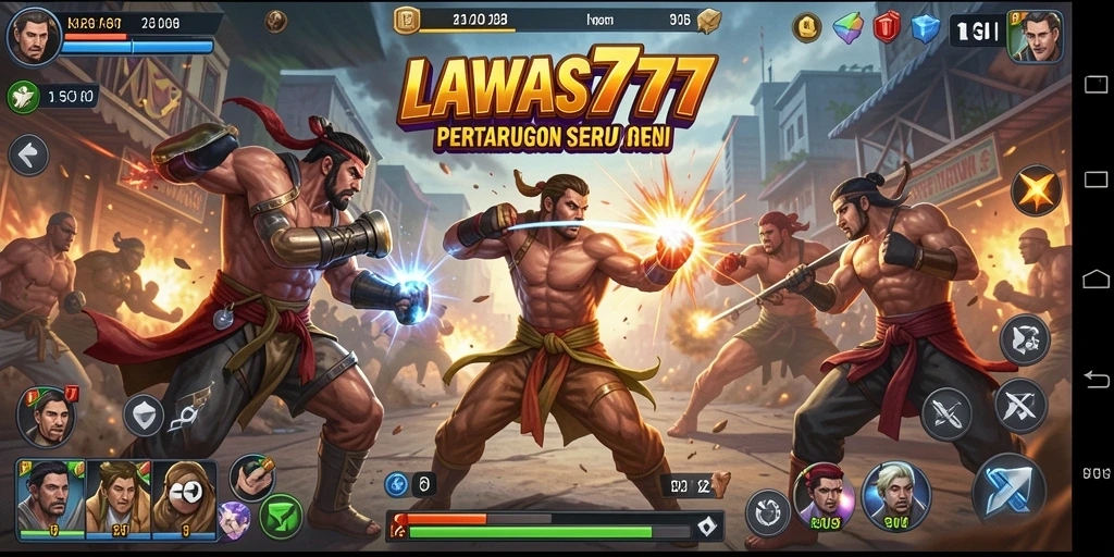 Tampilan gameplay seru dengan aksi bertarung yang mendebarkan.