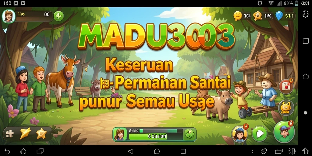 Tampilan menarik dari gameplay MADU303 yang santai dan menghibur.