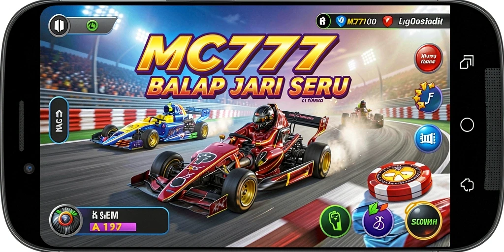 Tampilan mendebarkan saat balapan di lintasan malam.