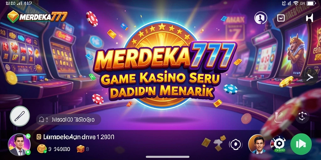 Tampilan gameplay yang menegangkan di MERDEKA777.