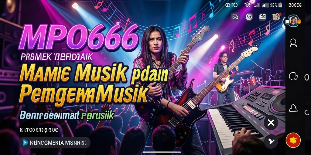 Screenshot gameplay MPO666 menunjukkan pemain menikmati permainan musik yang seru.