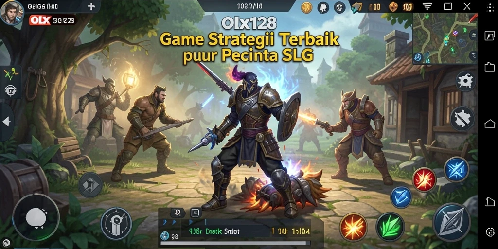 Tampilan gameplay menarik dari OLX128 dengan aksi strategis.