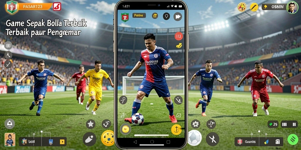 Tampilan gameplay PASAR123 dengan aksi menarik di lapangan.