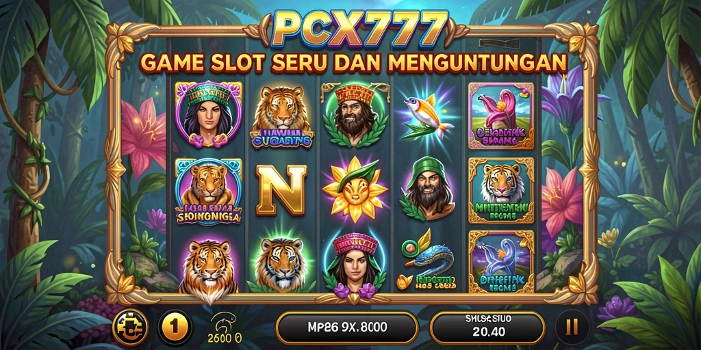 Gameplay menarik dari PCX777 dengan mesin Slot yang variatif.
