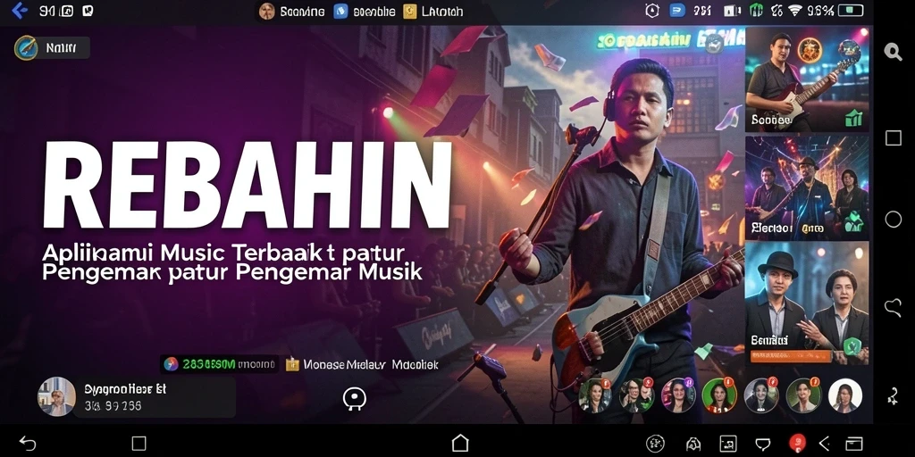 Tampilan gameplay menunjukkan pengalaman musik yang menyenangkan.