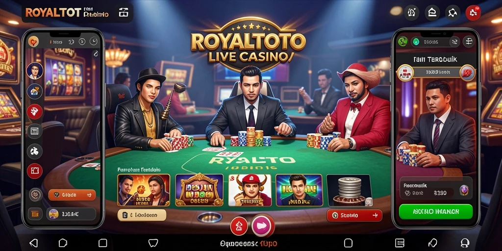 Tampilan gameplay seru dari ROYALTOTO di Live Casino.