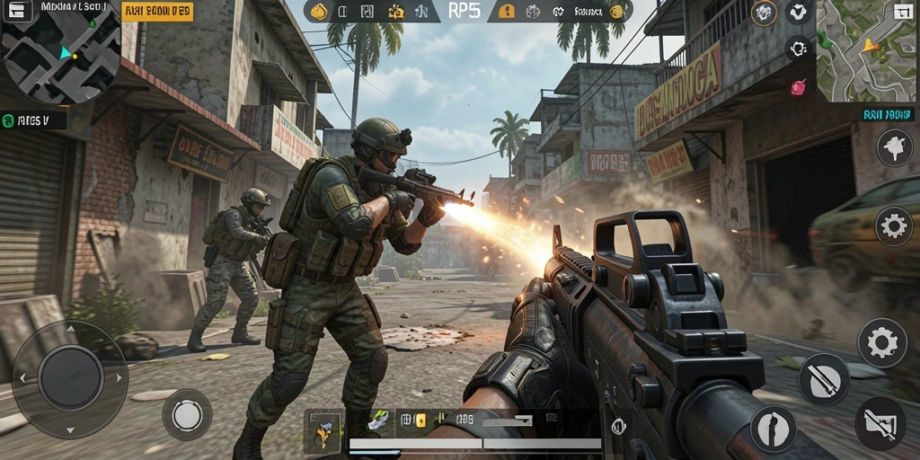 Tampilan gameplay intens dan mendebarkan dari RP55.