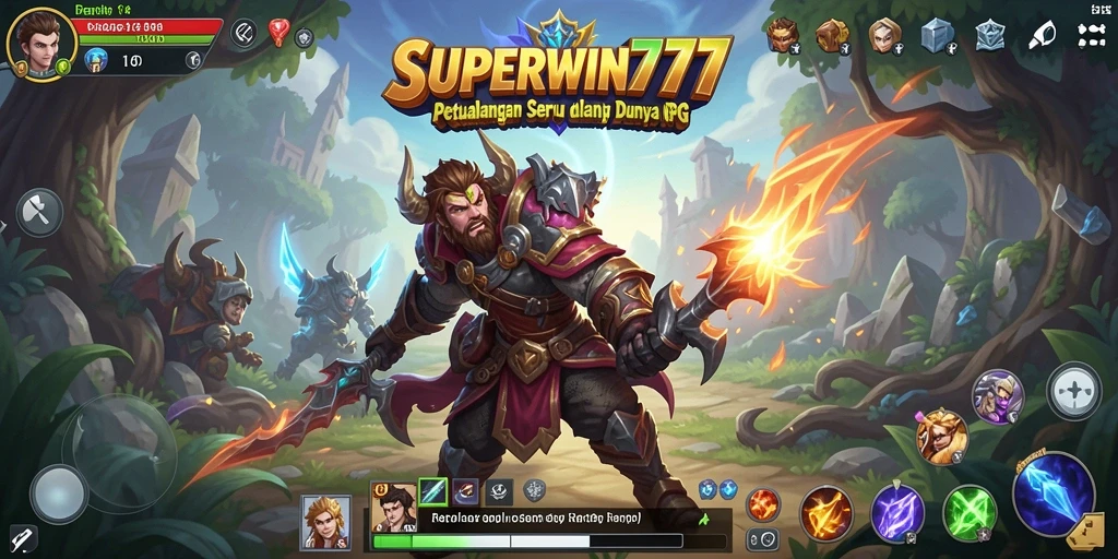 Tampilan gameplay <strong>SUPERWIN777</strong> menampilkan pertarungan seru dan karakter unik.